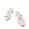 Elegant Chunky Heel Sandals - Two-Strap Open Toe