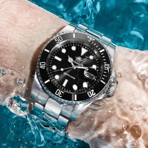 Hot Selling Luxury Men's Diving Watch Steel BGW9 Luminous Ceramic Bezel 41mm 200M Waterproof Men's Analog Watch MY-H3