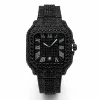 Black Diamond Watch For Men Iced Out Square Men's Quartz Watches
